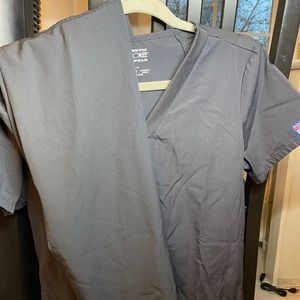 Cherokee Grey Scrub Top and Jogger Set